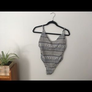 Medium print one piece